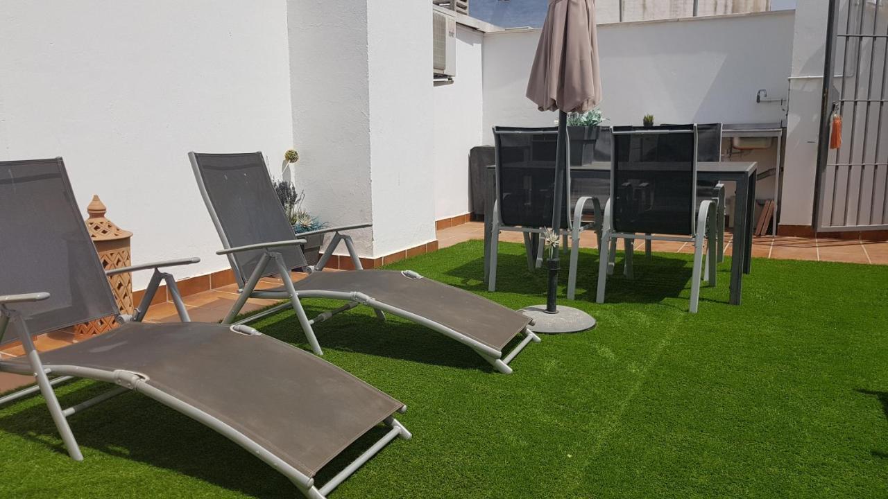 Malaga Centro Terraza Apartamento Exterior foto