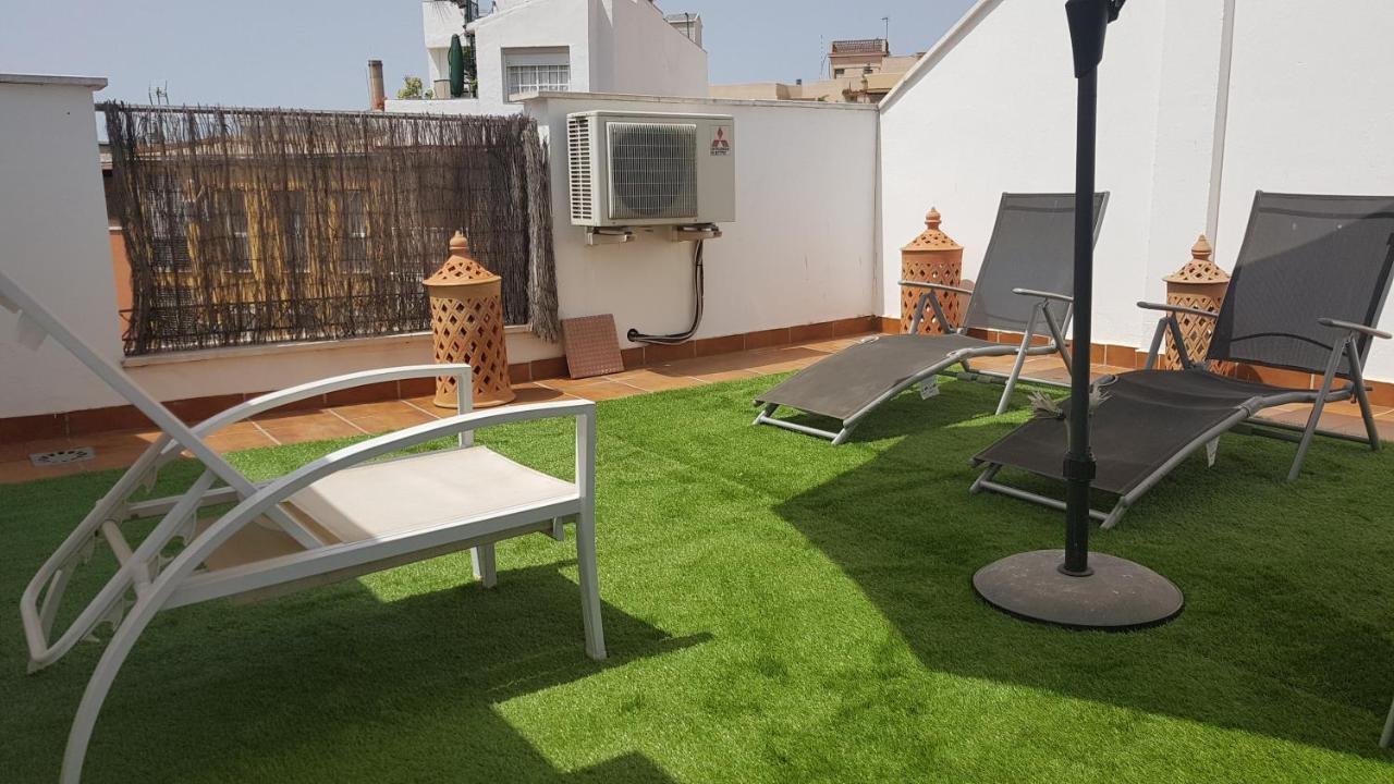 Malaga Centro Terraza Apartamento Exterior foto