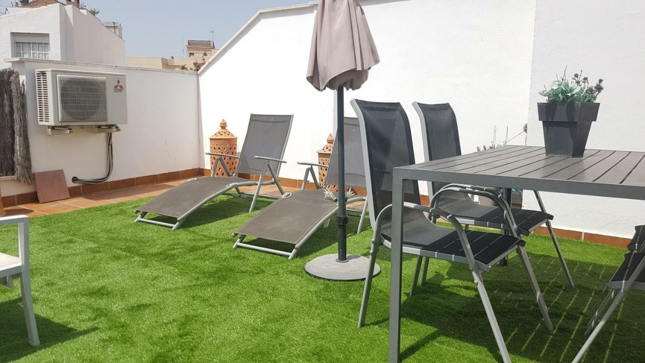 Malaga Centro Terraza Apartamento Exterior foto